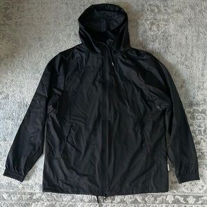 Mens M/L Black rain jacket